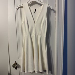 White, V-neck dress from Lulu’s